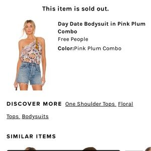 BNWT Free People Day Date Bodysuit Revolve Sz M